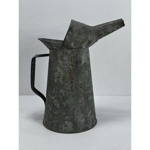 Vintage Dover 2‎ QT Liquid Galvanized Oil Can Spout Funnel U.S. Standard Oil Gas